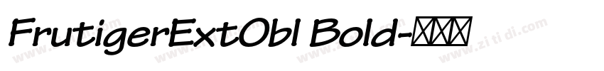 FrutigerExtObl Bold字体转换